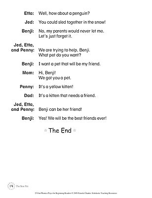 Scholastic 25 Fun Phonics Plays For Beginning Readers