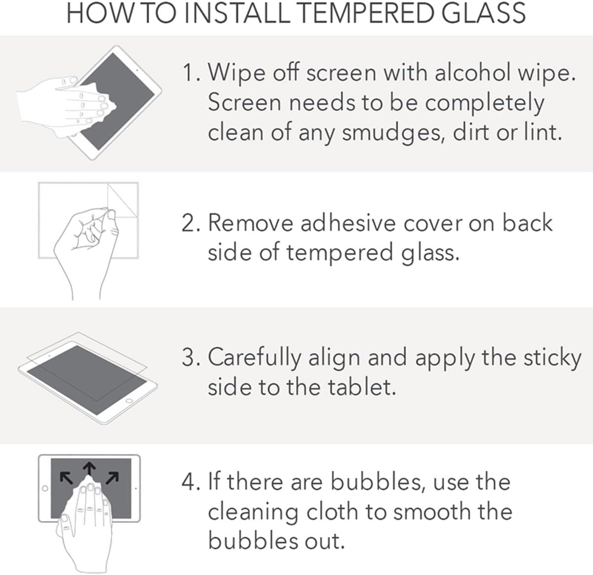 Cellairis Tempered Glass Screen Protectors for iPad 10.2" Gen7,iPad 10.2" Gen8,iPad 10.2" Gen9,iPad 7 10.2",iPad 8 10.2"