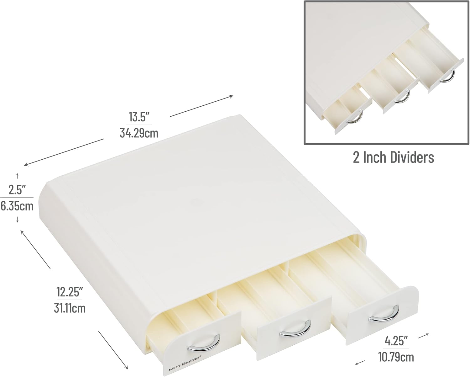 MIND READER Single Serve Coffee Pod Organizer - Countertop Drawer