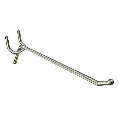 Azar Displays All-Wire Galvanized Pegboard and Slatwall Hooks, 50-Pack
