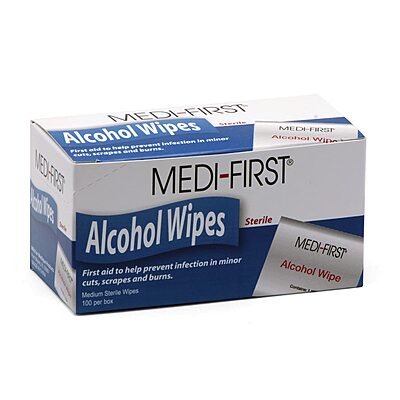 Medique Medi-First 22133 Alcohol Prep Pads, 100 Per Box