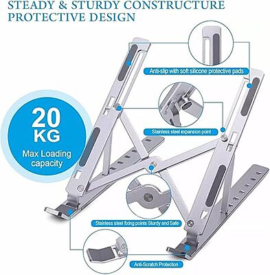 Foldable Adjustable Aluminum Laptop Stand