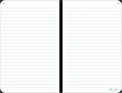 Rite in the Rain Weatherproof Hard Cover Notebook, 4.75" x 7.5", Yellow Cover, Journal Pattern (No. 390F) Yellow Journal