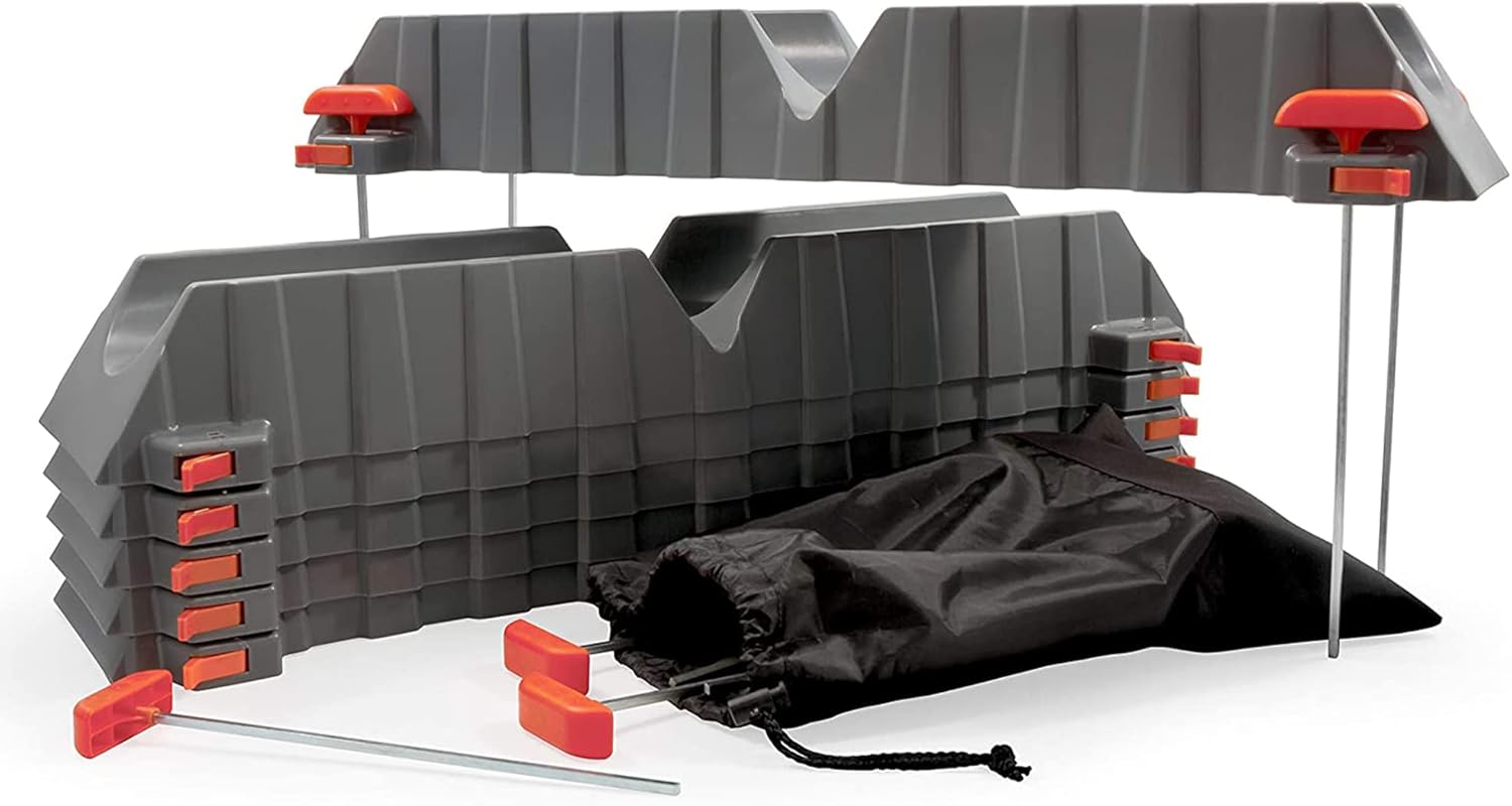 Camco Rhino Camper / RV Sewer Hose Support Kit - Supports Up to 20-Feet of RV Sewer Hose