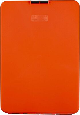 SAUNDERS SlimMate Letter-Size Plastic Storage Clipboard with Low-Profile Clip