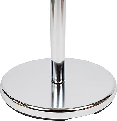 Mind Reader Freestanding Coat Rack, Multi-Hook Organizer for Office or Entryway, Metal, Silver