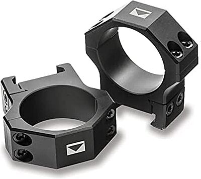 STEINER H-Series Lightweight 30mm Scope Rings, Black, Picatinny