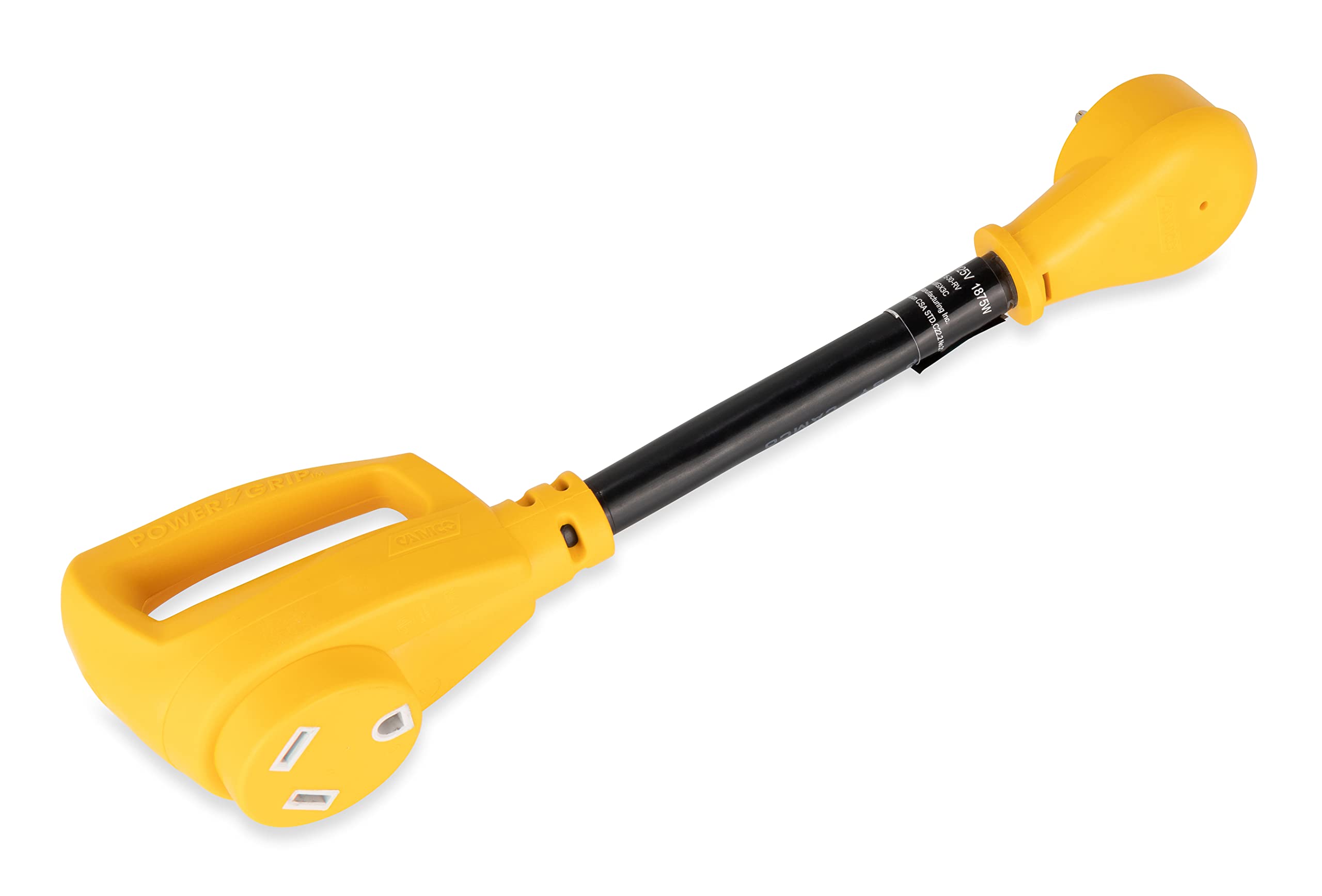 Camco Camper/RV Dogbone Electrical Adapter - Features 15-Amp Male (NEMA 5-15P) & 30-Amp Female (NEMA TT-30R)