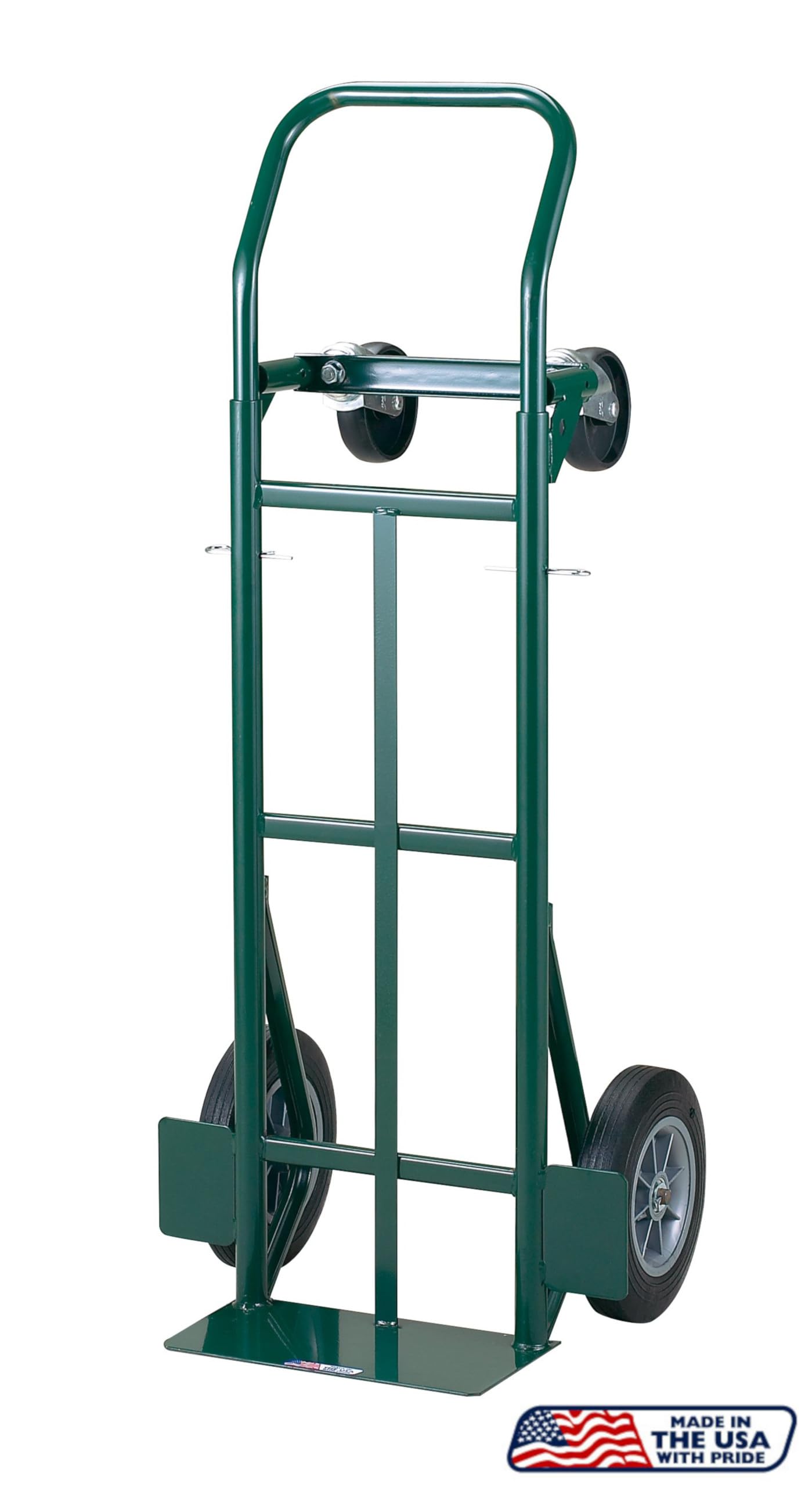 Harper Trucks Super-Steel Convertible Hand Truck, 700 lb Capacity, Telescoping Handle to 62" 10" Wheels