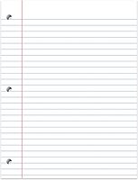 Office Depot Notebook Filler Paper, Wide-Ruled, 8in. x 10 1/2in., 3-Hole Punched, White, Pack Of 150, 09250OD