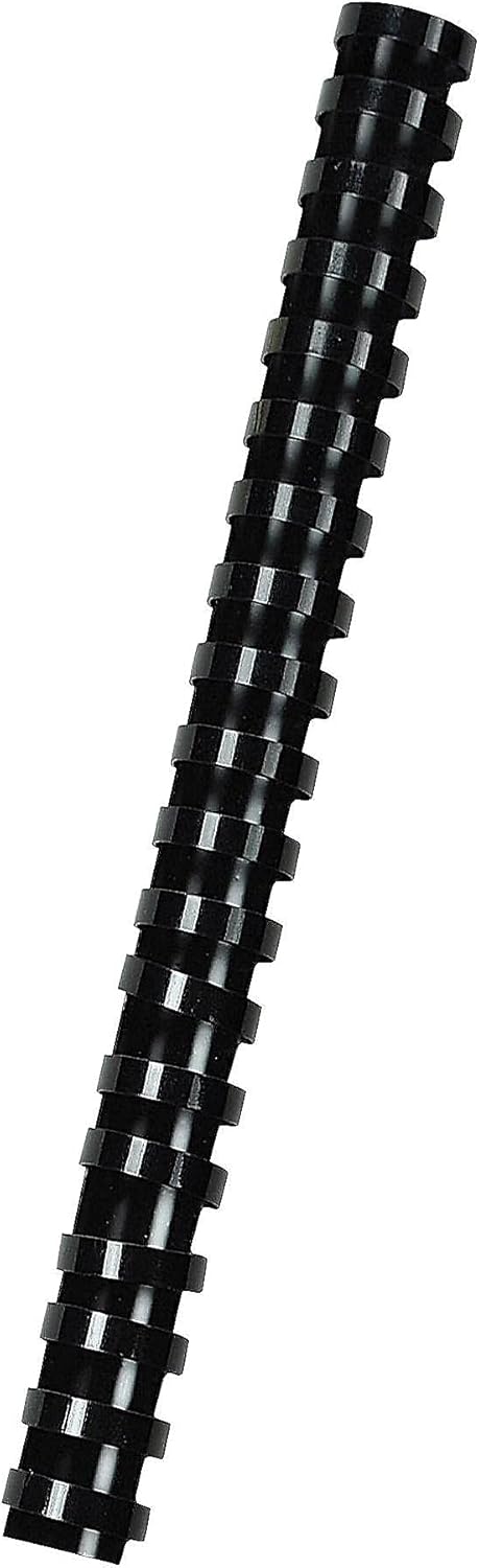 Fellowes Plastic Comb Binding Spines, 1 1/2 Inch Diameter, Black, 340 Sheets, 50 Pack (52368)