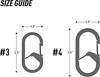 Nite IZE G-Series SlideLock Dual Chamber Stainless Steel Carabiner Keychain
