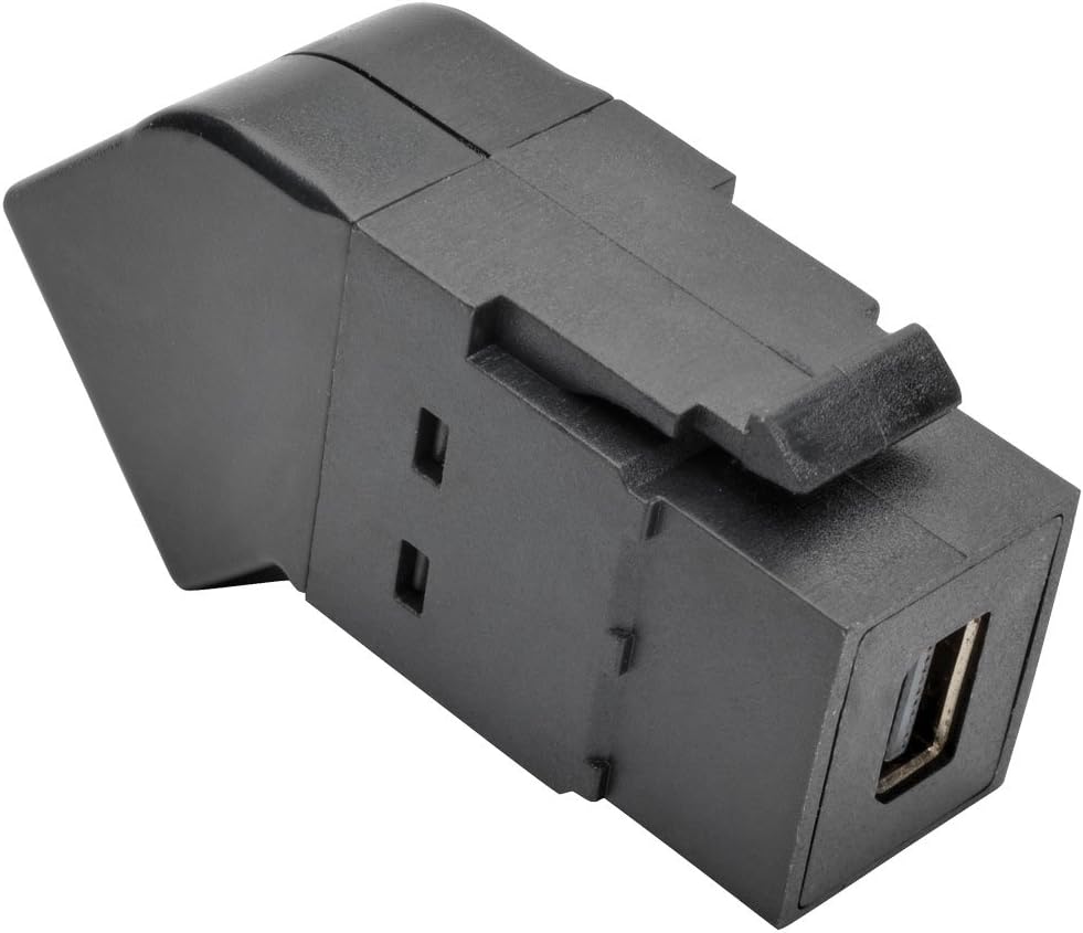 Tripp Lite Mini DisplayPort to DisplayPort Keystone/Panel Mount Angled Adapter (F/F), All-in-One, MDP to DP