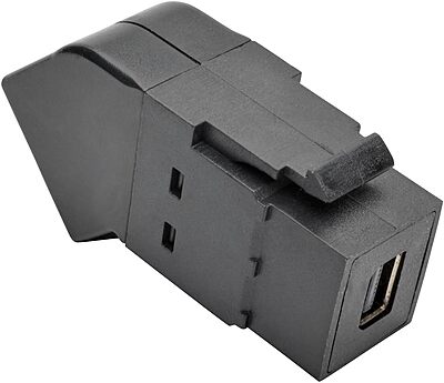 Tripp Lite Mini DisplayPort to DisplayPort Keystone/Panel Mount Angled Adapter (F/F), All-in-One, MDP to DP