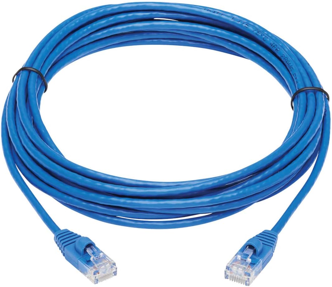 Tripp Lite Cat6a 10G Snagless Molded Slim UTP Network Patch Cable (RJ45 M/M)