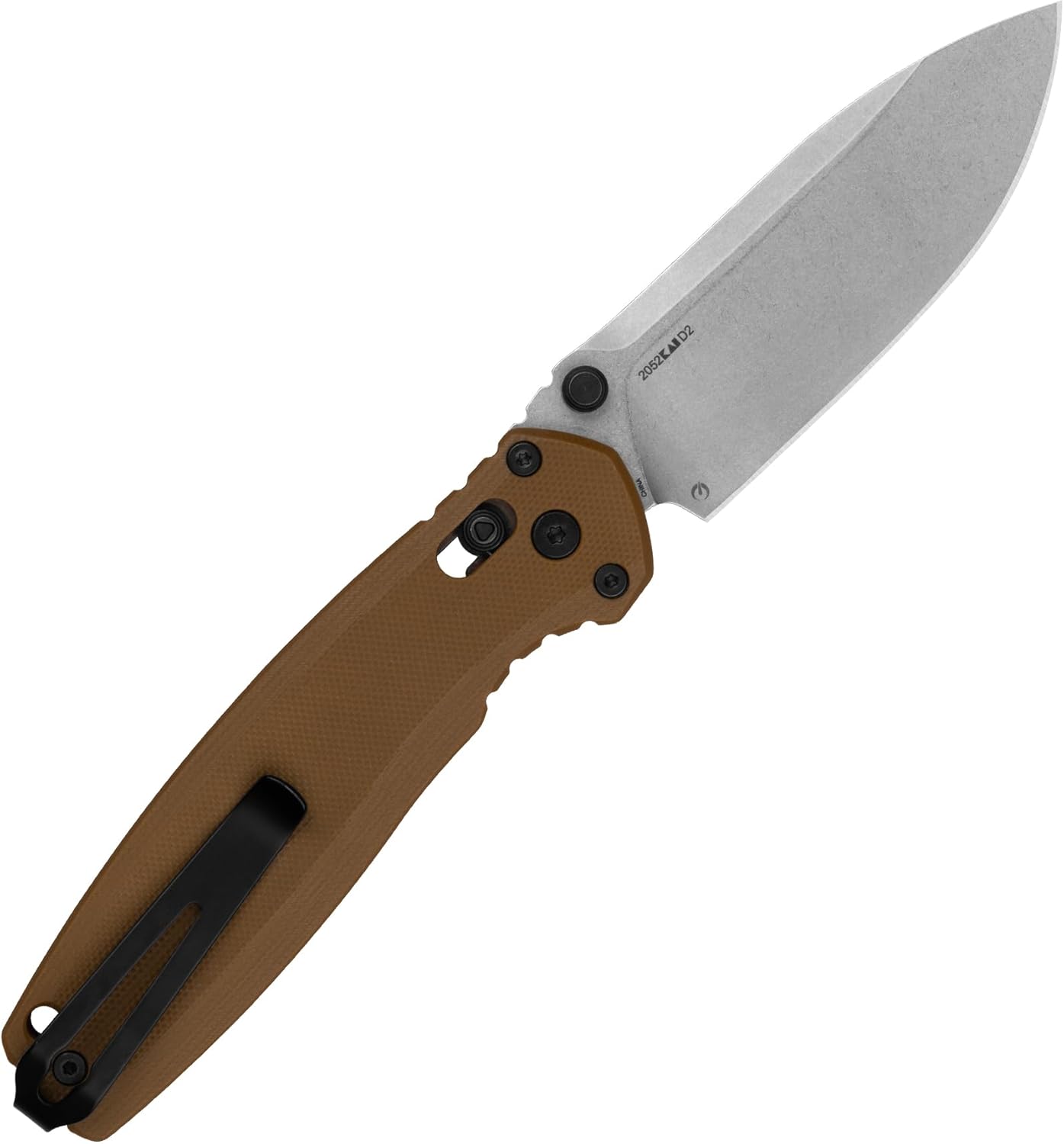 Kershaw Broadside Folding Knife, 3.5" D2 Steel Blade, G10 Handle, Durable and Reliable Tool for Everyday Tasks