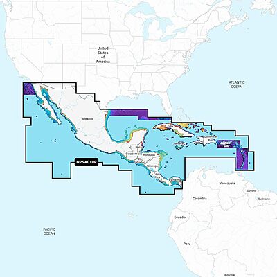 Navionics Platinum+ NPSA010R - Central America & Caribbean