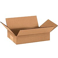 SI Products 09-Inch x 6-Inch x 2-Inch Shipping Box, 200#/ECT, 25/Bundle (962)