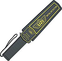 Uzi Handheld Portable Metal Detector Wand for Adults, High Adjustable Sensitivity, Security Scanner, One Switch Operation, Sharp Audible Alarm, Vibrate Mode, Detects Hidden Weapons & Metal Objects