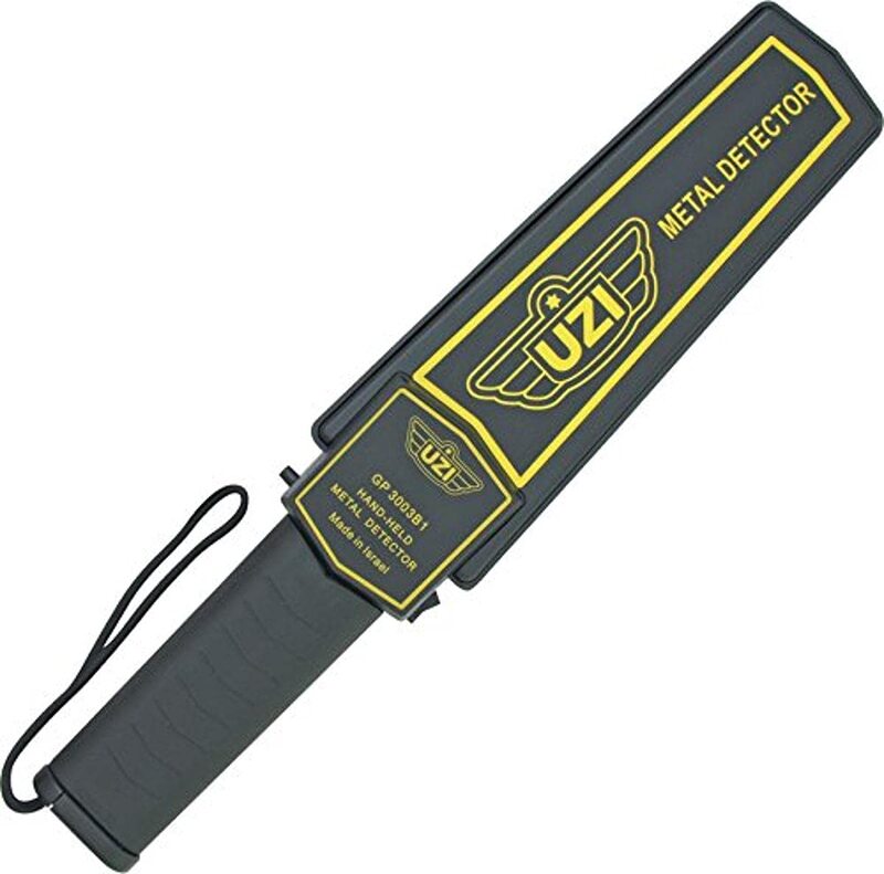 Uzi Handheld Portable Metal Detector Wand for Adults, High Adjustable Sensitivity, Security Scanner, One Switch Operation