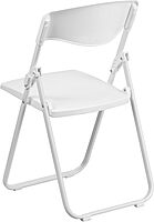 Flash Furniture HERCULES Series 500 lb. Capacity Heavy Duty Plastic Folding Chair with Built-in Ganging Brackets