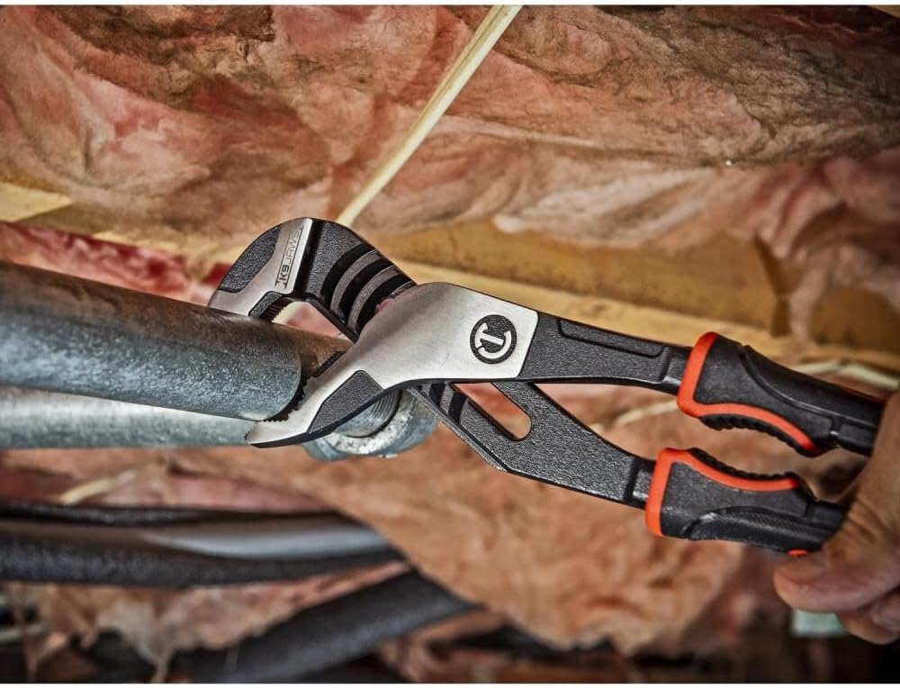 Crescent Z2 K9 V-Jaw Dual Material Tongue & Groove Pliers - Home Improvement, Mechanic - 10" - RTZ210CGV