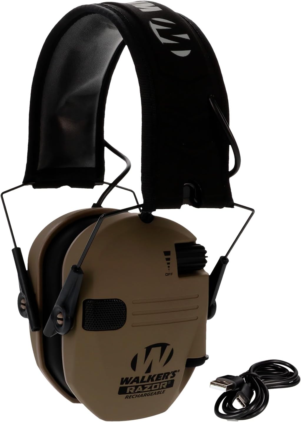 Walker's Razor Rechargeable MUFF - FDE