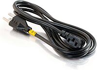 C2G Right-Angle AC Power Cord NEMA 5-15P to IEC C13 18 AWG