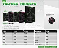 TRUGLO TRU-SEE 5-Diamond Splatter Targets - Fluorescent Self-Adhesive