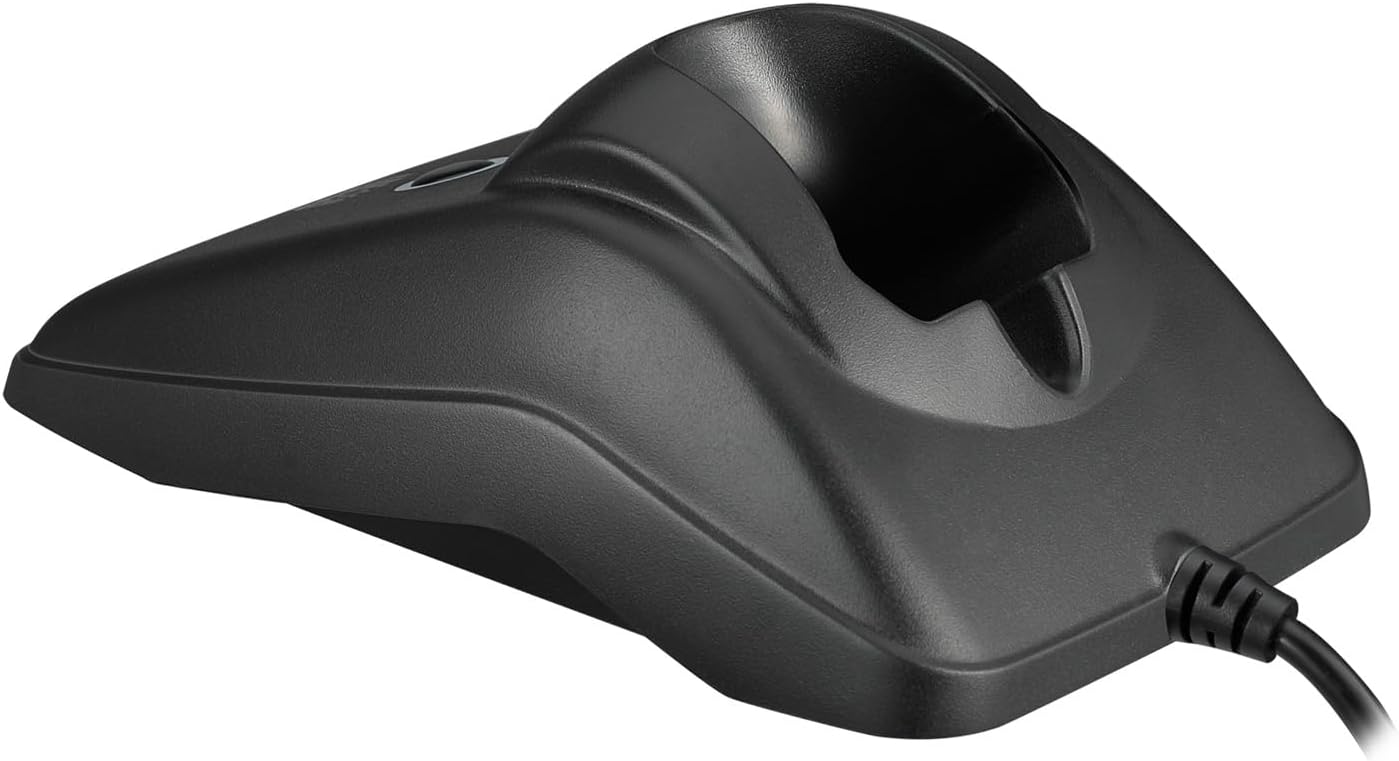 Adesso NuScan 2500 2D Barcode Scanner Wireless Bluetooth & 2.4GHz Handheld Bar Code Reader with Charging Cradle for POS