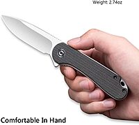 CIVIVI Elementum C907 Pocket Knife Micarta Handle D2 Blade