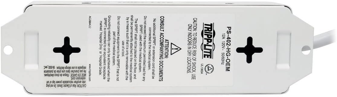 TRIPP LITE Medical-Grade Power Strip with Hospital-Grade Outlets (UL 1363A)