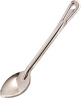 Browne 13" Heavy-Duty Conventional Solid Serving Spoon, Silver - 13 Inch