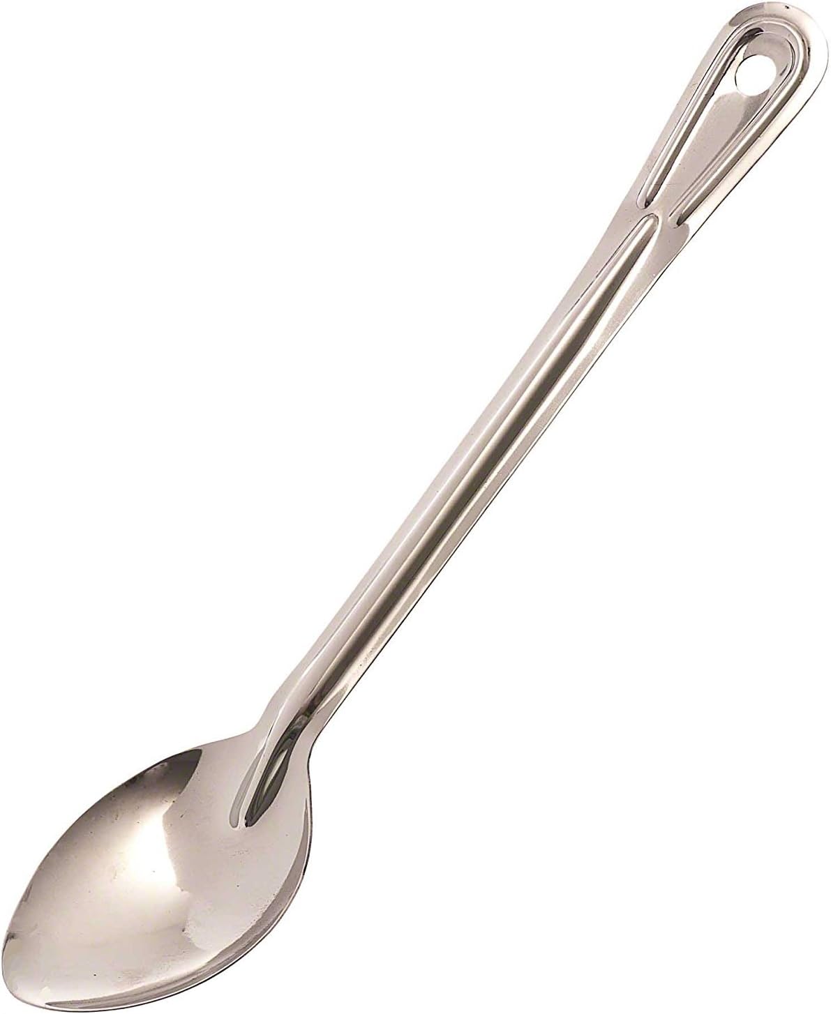 Browne 13" Heavy-Duty Conventional Solid Serving Spoon, Silver - 13 Inch