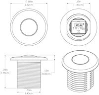 Lumitec Newt Livewell/Courtesy/Accent Light, Waterproof Blue Light