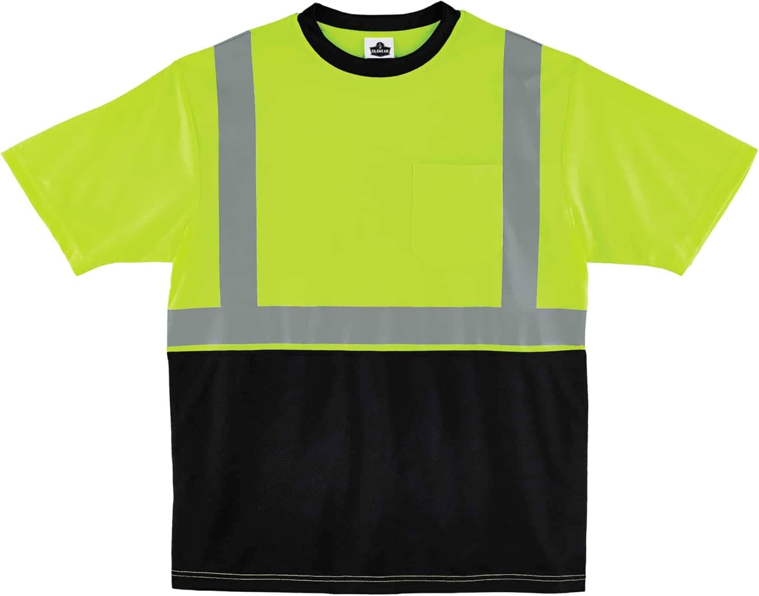 Ergodyne GloWear 8289BK Class 2 Hi-Vis Black Front T-Shirt