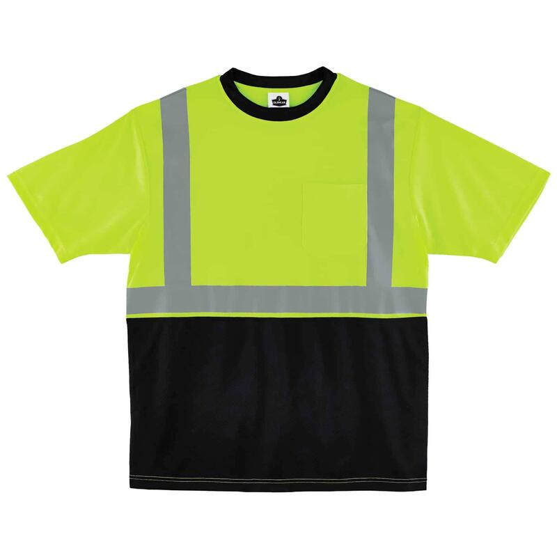 Ergodyne GloWear 8289BK Class 2 Hi-Vis Black Front T-Shirt