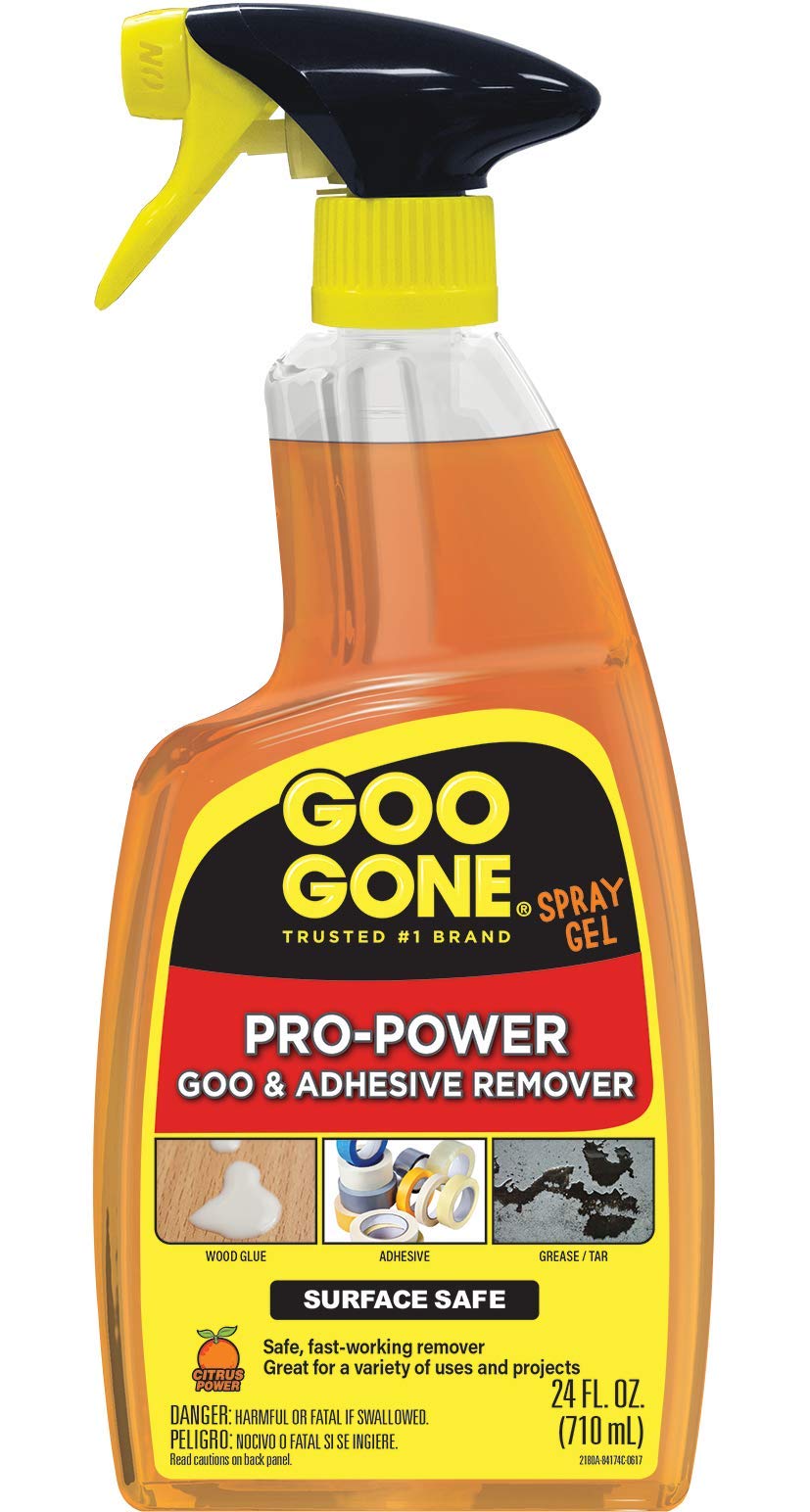 Goo Gone Pro-Power Spray Gel - 24 Ounce - Surface Safe, Great Cleaner, No Harsh Odors, Removes Stickers, Can Be Used On Tools