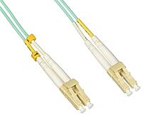 ENET 2M LC/LC DUPLEX MULTIMODE 50/125 10GB OM3 OR BETTER AQUA FIBER PATCH CABLE