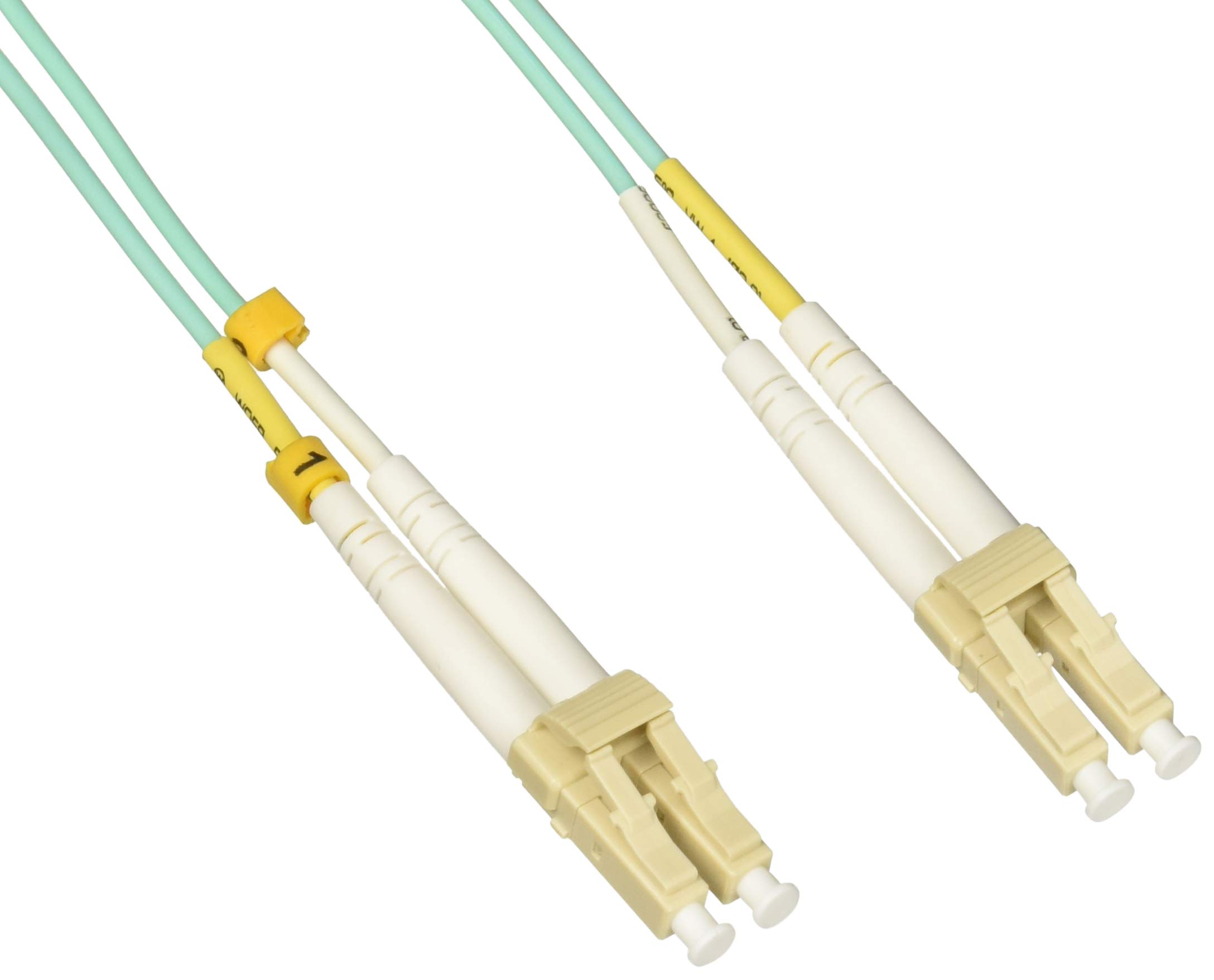 ENET 2M LC/LC DUPLEX MULTIMODE 50/125 10GB OM3 OR BETTER AQUA FIBER PATCH CABLE