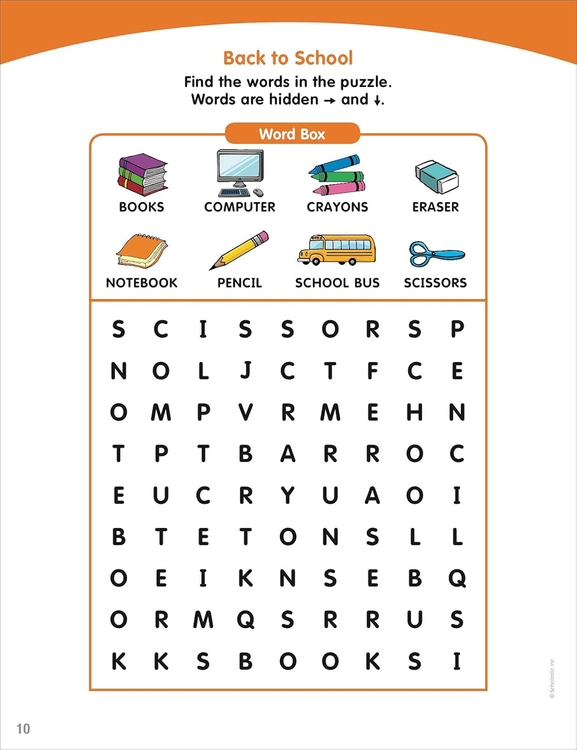 Scholastic Little Skill Seekers: Word Searches Activity Book, Pre-K To Kindergarten