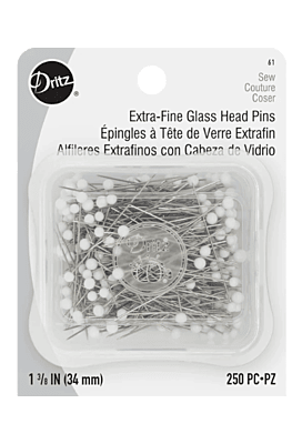 EXTRA FINE GLASS HEAD PINS