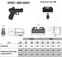 Night Fision Optics Ready Stealth Night Sight Set for Smith & Wesson M&P (RMR/SRO Compatible)