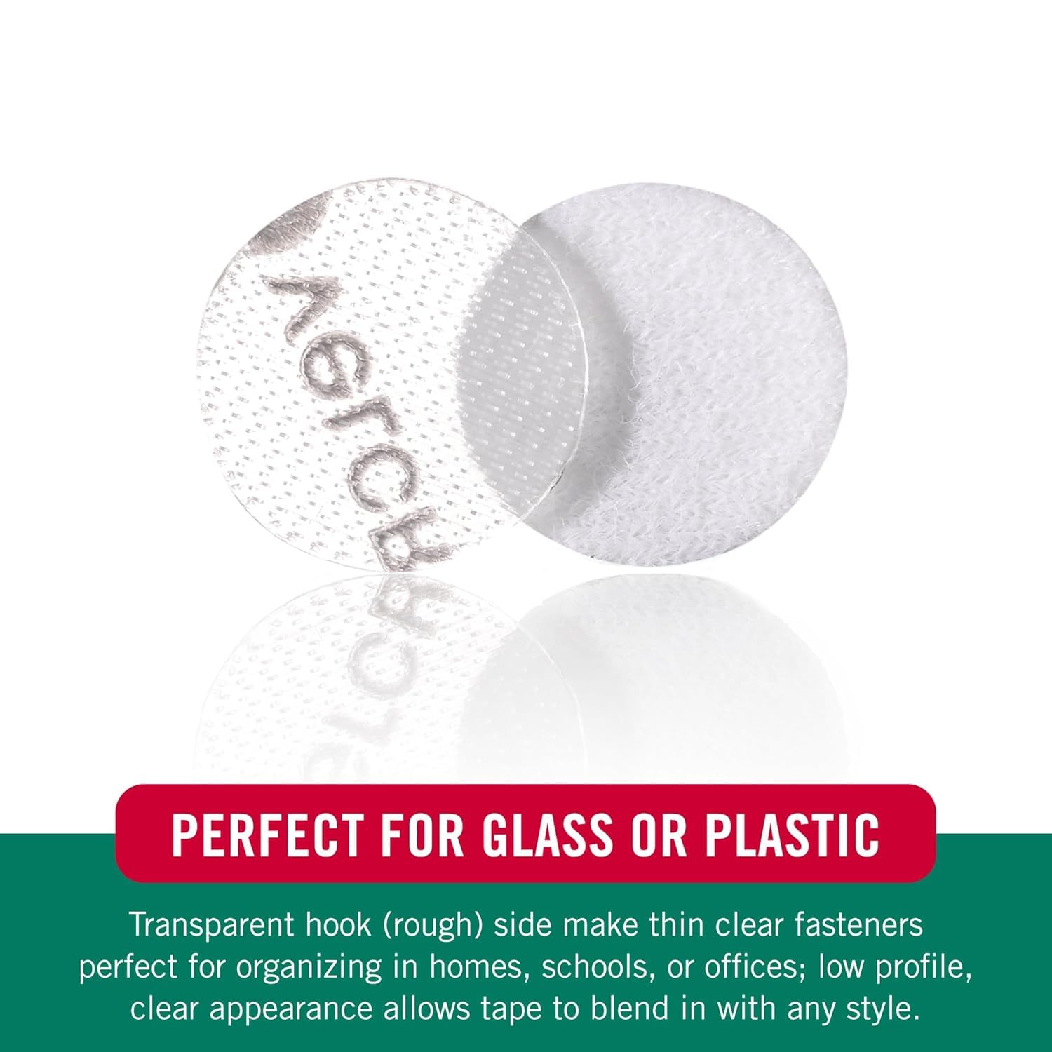 VELCRO Brand VELCRO Tape (95194) Indoor/Outdoor Hook & Loop Combo Packs, Dots, 3/4", Clear (200 Per Case) For Home & Office