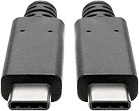 Tripp Lite USB C Cable w/ 5A Rating 20V (100W) 10 Gbps M/M USB 3.1 Gen 2 USB Type C USB-C USB Type-C 3ft 3' (U420-003-G2-5A)
