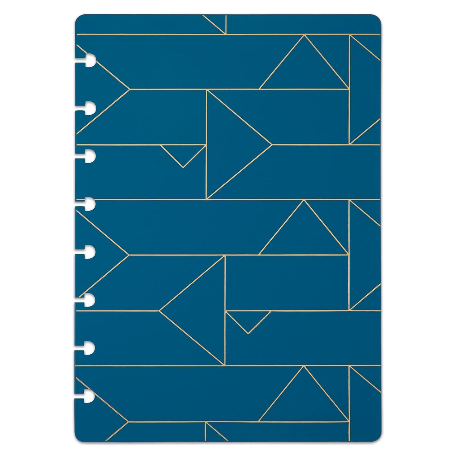 TUL® Discbound Notebook Covers, Junior Size, Blue Geo, Pack of 2 Covers