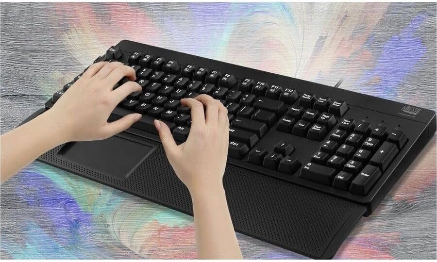 iMouse T60 2.4GHz USB Wireless Touchpad with Armrest, Ergonomic Design, Built-in Multiple Gesture Controls