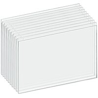 AZAR DISPLAYS U-Frame Wall-Mount Acrylic Sign Holders, Clear, Pack Of 10