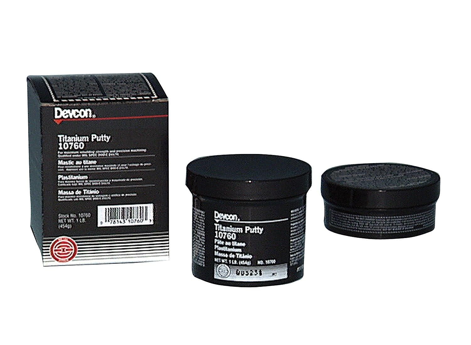 DEVCON Titanium Putty (230-10760) - Gray, Fiberglass & Metal, High-Technology, Titanium-Reinforced Epoxy