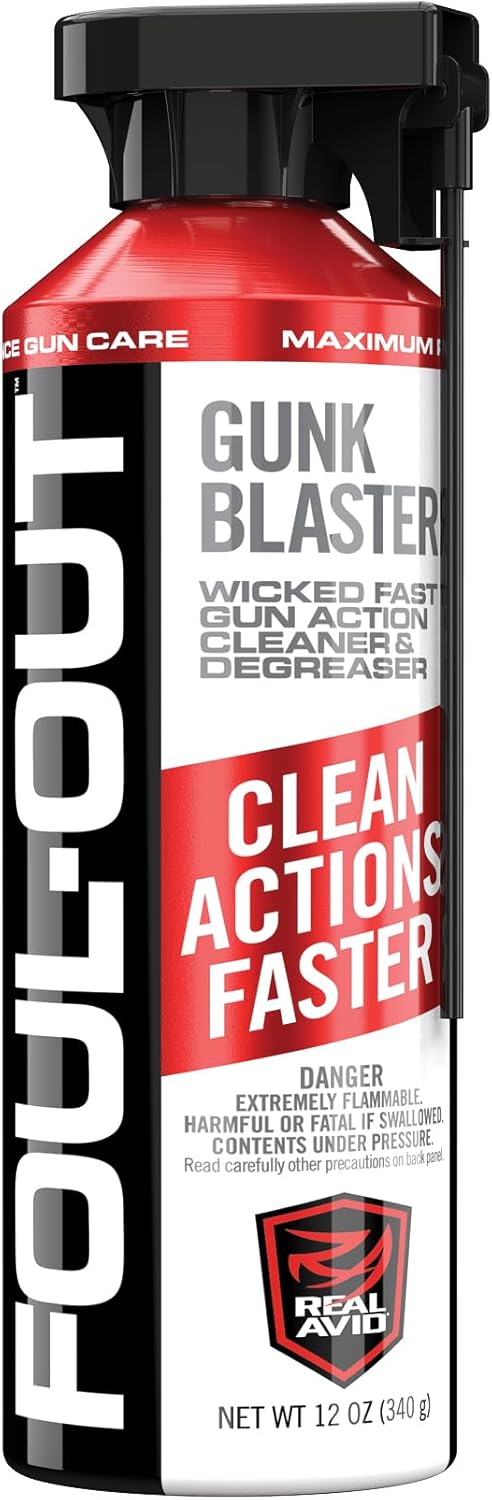 Real Avid Foul-Out Gunk Blaster - 12 Ounce Gun Cleaner Spray for Gun Maintenance
